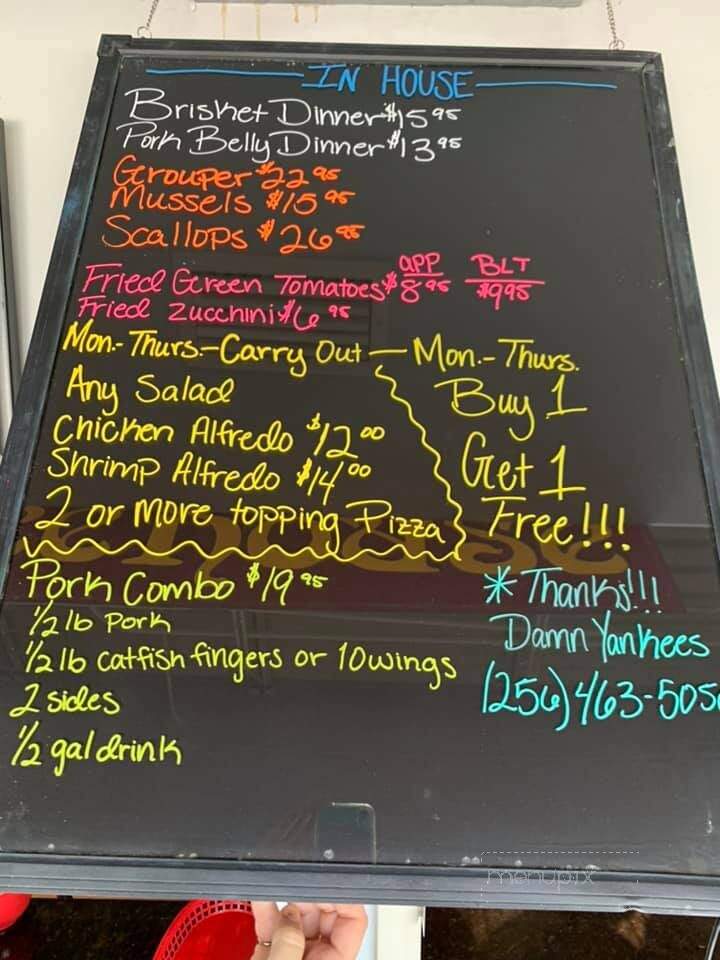 Damn Yankees - Heflin, AL menu_pic