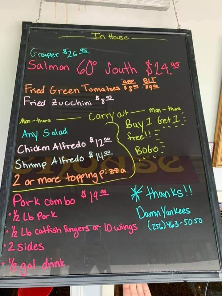Damn Yankees - Heflin, AL menu_pic