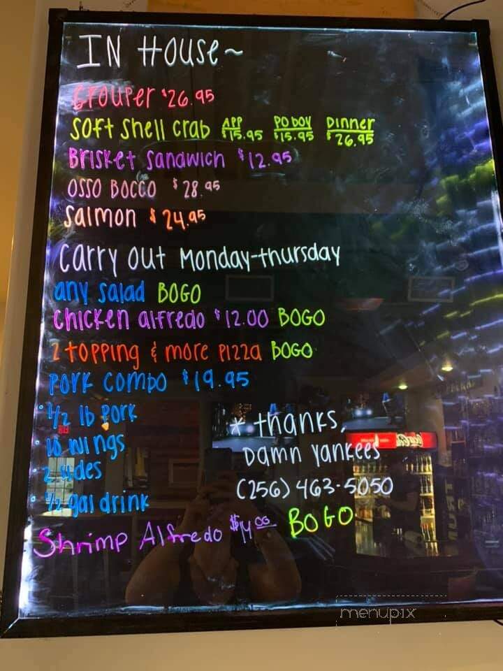 Damn Yankees - Heflin, AL menu_pic