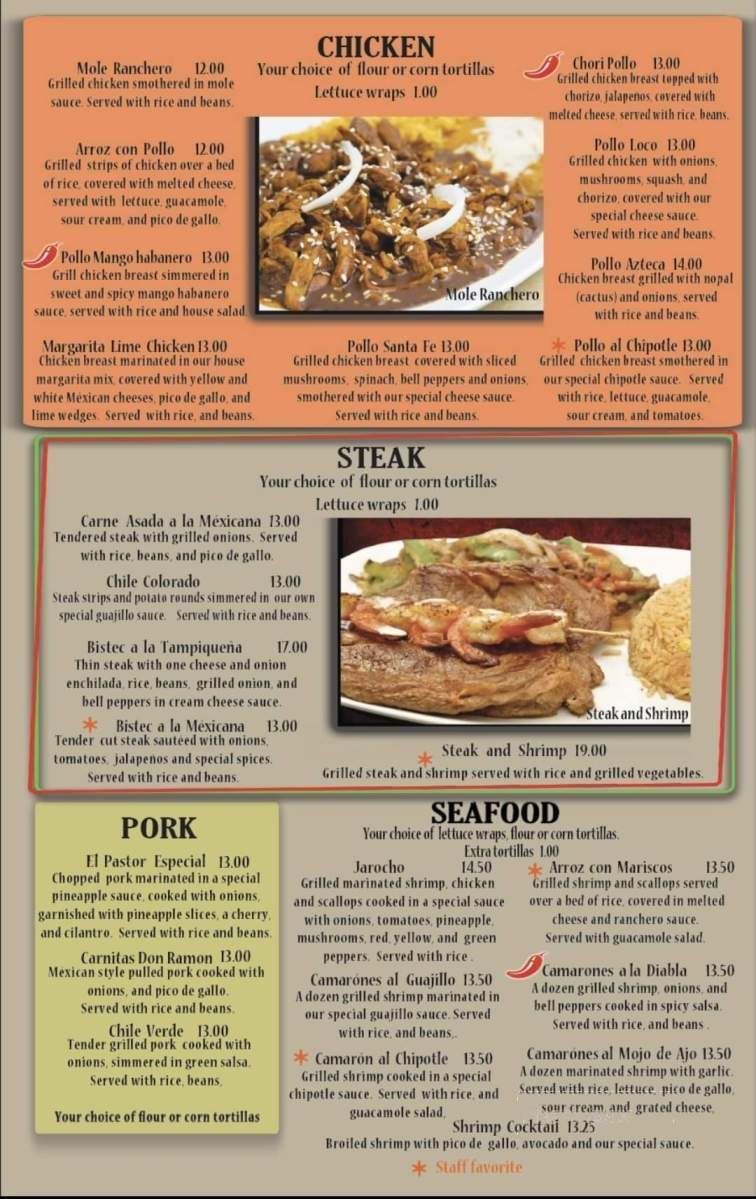 Don Ramon Mexican Restaurant - West Bend, WI menu_pic