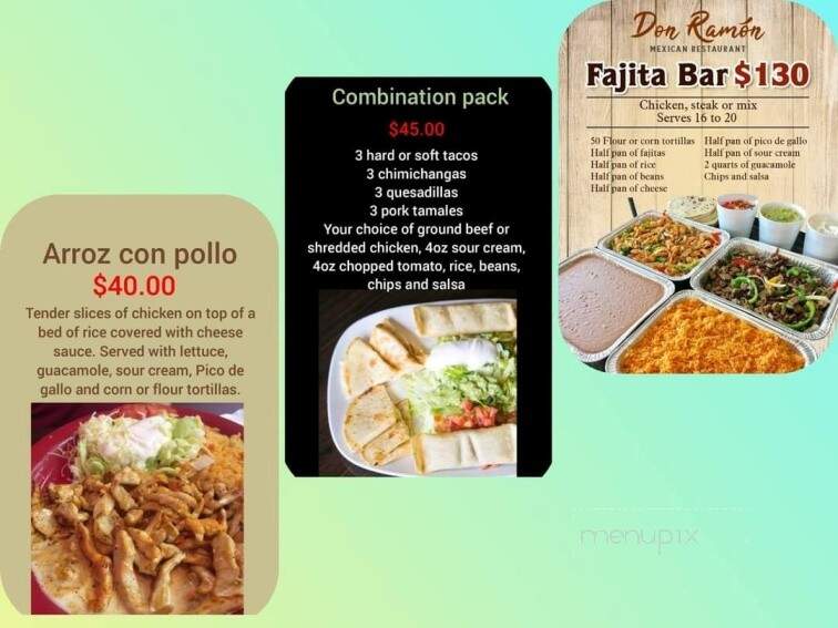Don Ramon Mexican Restaurant - West Bend, WI menu_pic