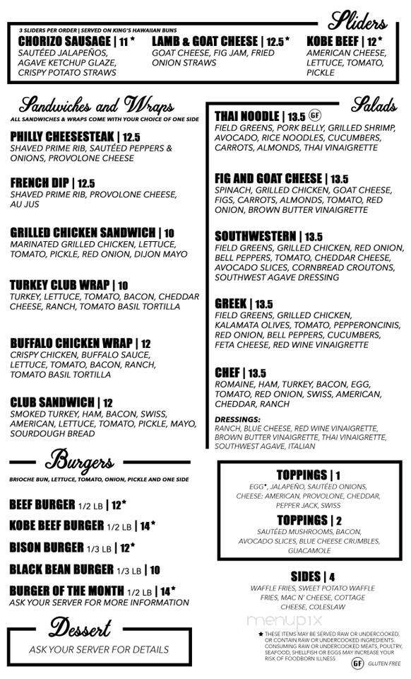 Dulce Vida - Denver, CO menu_pic