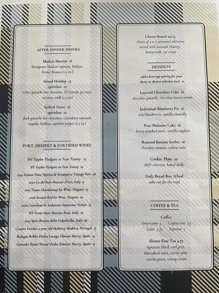 Elora Mill Country Inn And Restaurant - Elora, ON menu_pic