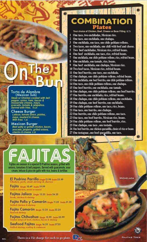 El Padrino Mexican Grill & Bar - Hot Springs, AR menu_pic