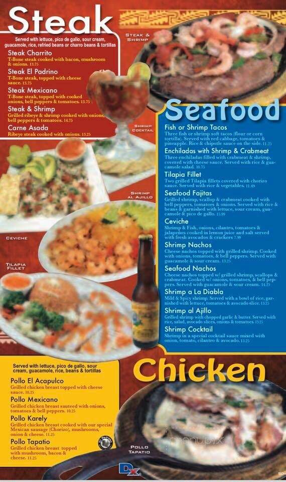 El Padrino Mexican Grill & Bar - Hot Springs, AR menu_pic