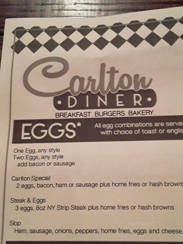 Carlton Diner - Bentleyville, PA menu_pic