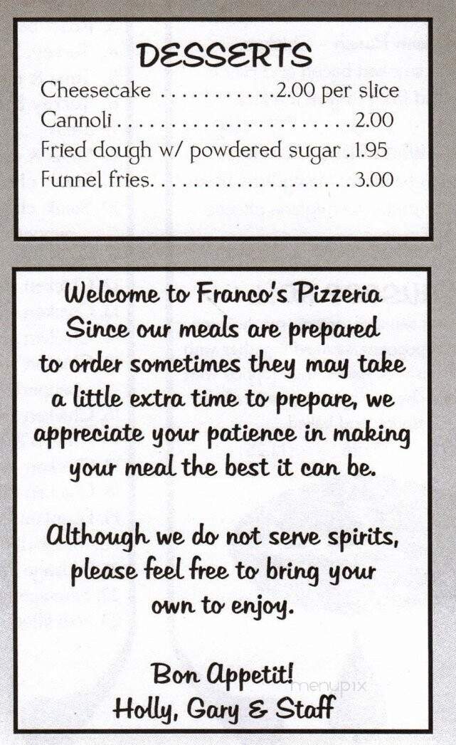 The Original Franco's Pizzeria - Berwick, PA