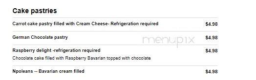 French's Pastry Bakery - Mission Viejo, CA menu_pic