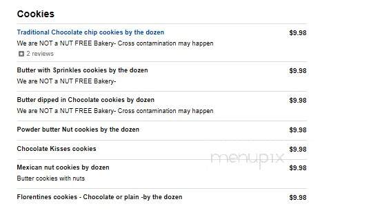 French's Pastry Bakery - Mission Viejo, CA menu_pic