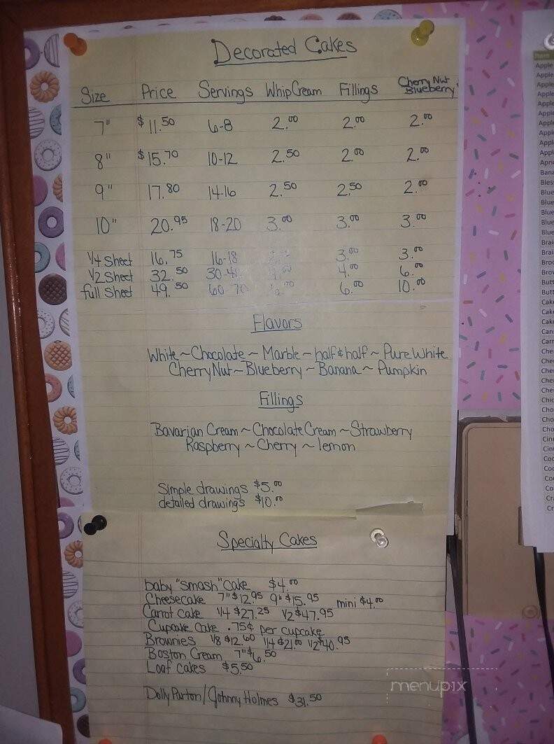 Cwikla's Quality Bakery - Avoca, PA menu_pic