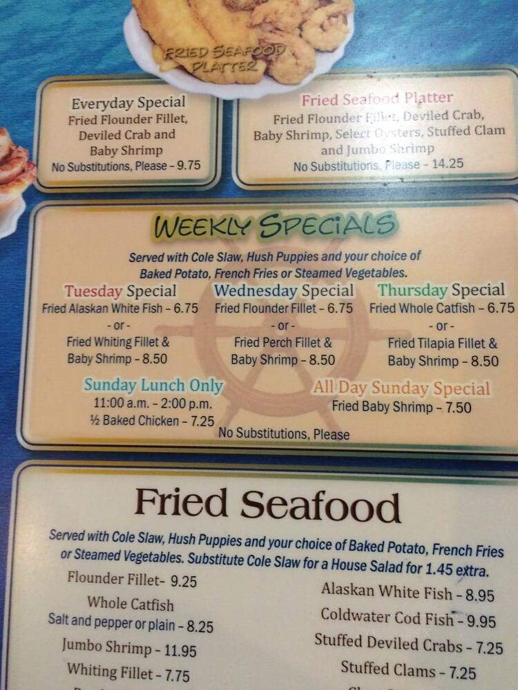 Harbor Inn Seafood - Augusta, GA menu_pic