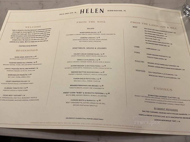 Helen - Birmingham, AL menu_pic
