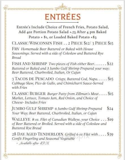 Hiawatha Restaurant & Lounge - Wausau, WI menu_pic