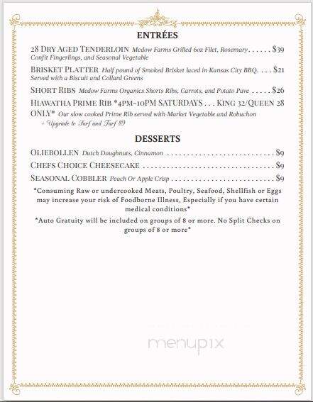 Hiawatha Restaurant & Lounge - Wausau, WI menu_pic