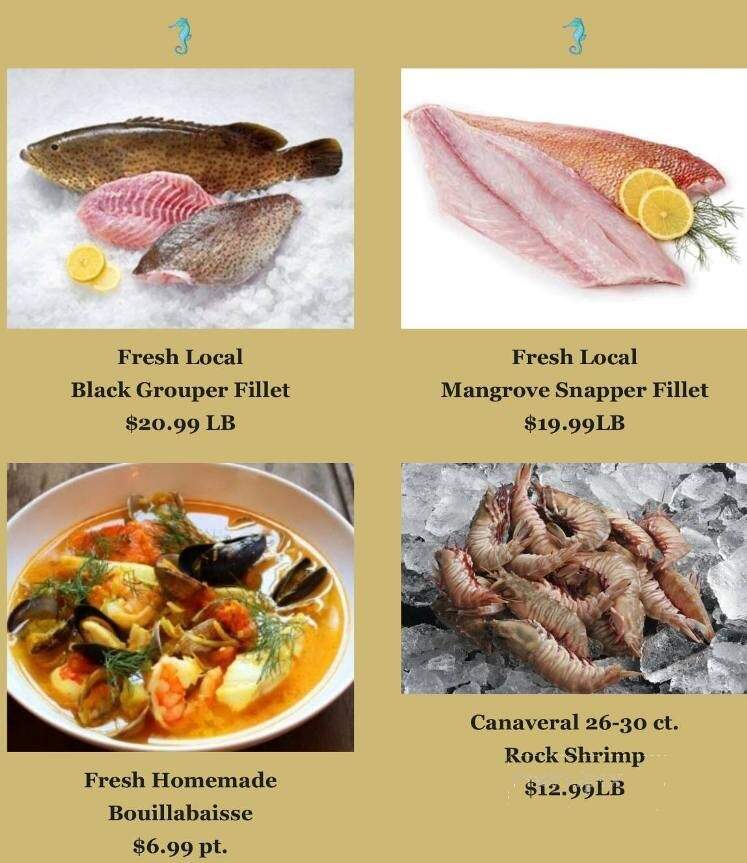 Indian River Seafood Market - Sebastian, FL menu_pic