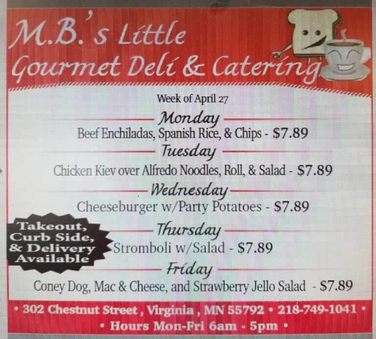 MB's Little Gourmet Deli - Virginia, MN