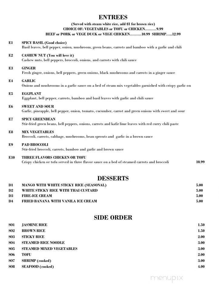 Jaidee Thai Restaurant - Altoona, PA menu_pic