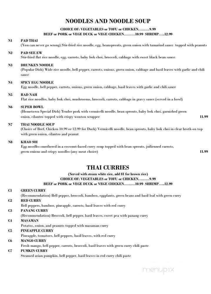 Jaidee Thai Restaurant - Altoona, PA menu_pic