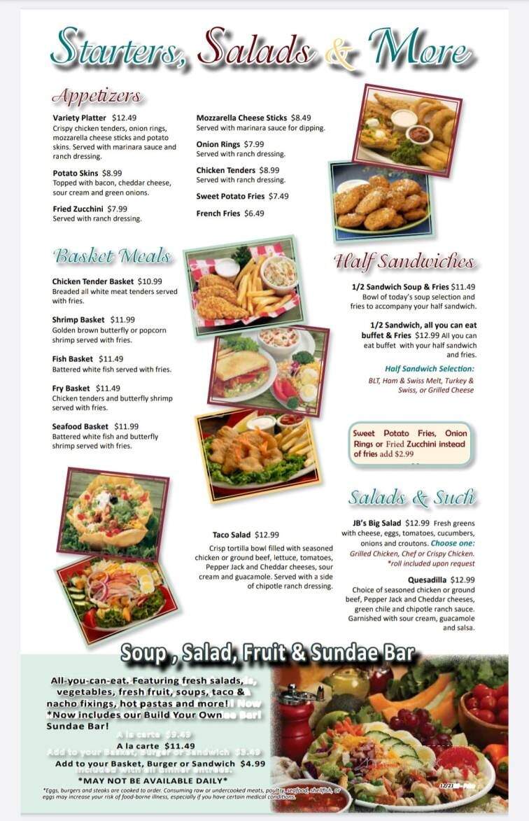 J B's Of Price Restaurant - Price, UT menu_pic