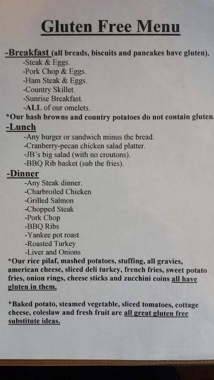 J B's Of Price Restaurant - Price, UT menu_pic