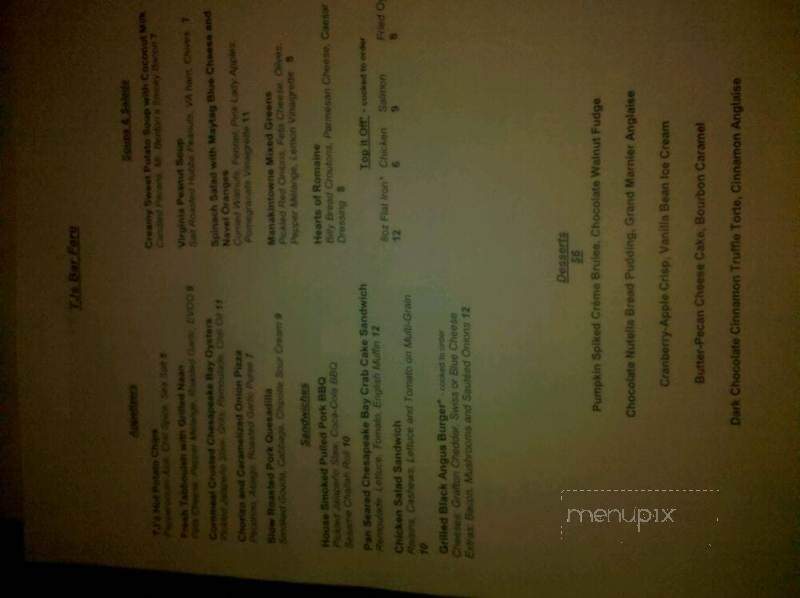 TJ's at The Jefferson Hotel - Richmond, VA menu_pic