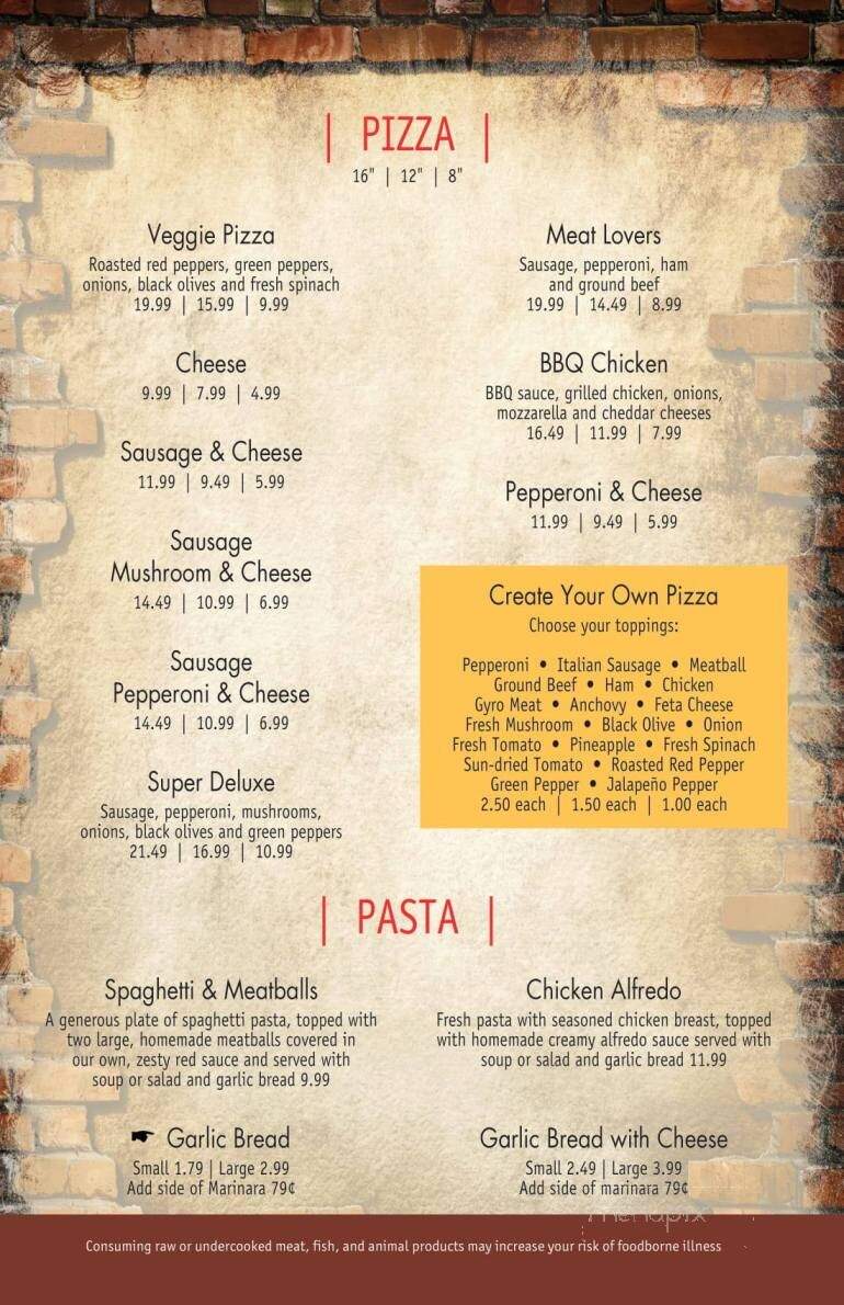 Jim's Grille - Cedarburg, WI menu_pic