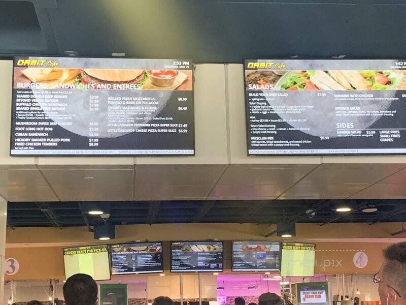 Orbit Cafe - Kennedy Space Center, FL menu_pic