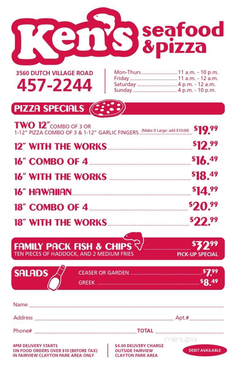 Ken's Seafood & Pizza - Halifax, NS