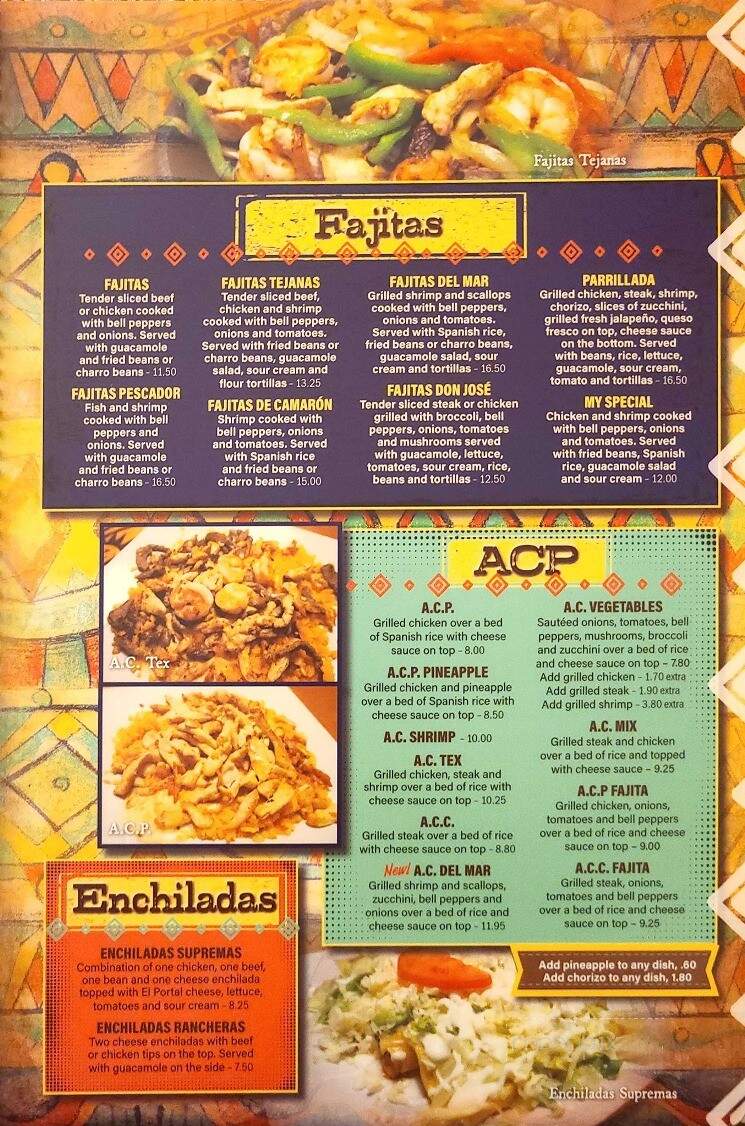 El Portal - Morganton, NC menu_pic