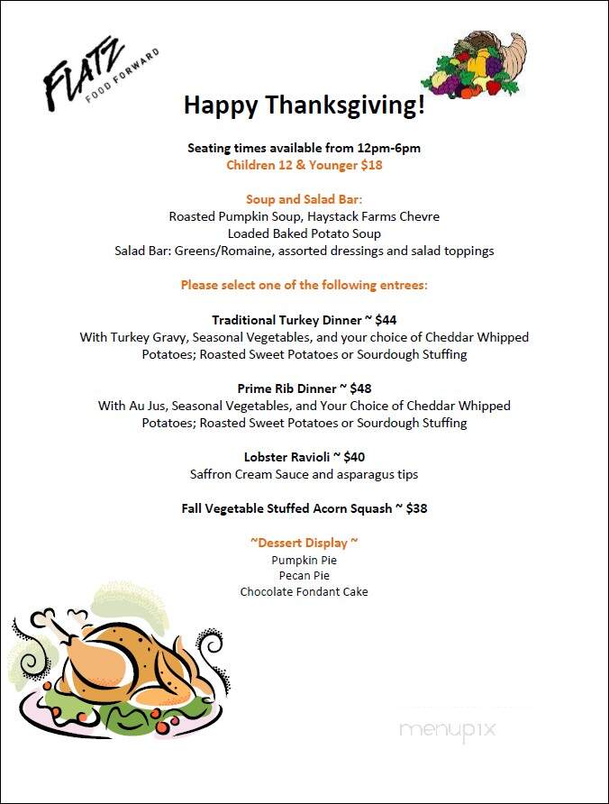 Flatz Restaurant - Broomfield, CO menu_pic