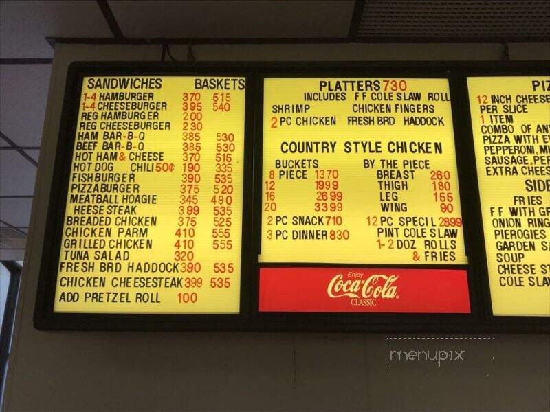 Mays Drive-In Restaurant - Ashland, PA menu_pic