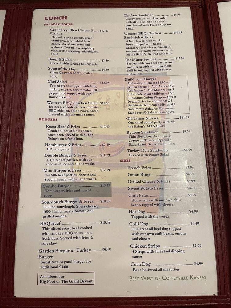 Mel's Dinner - Jackson, CA menu_pic