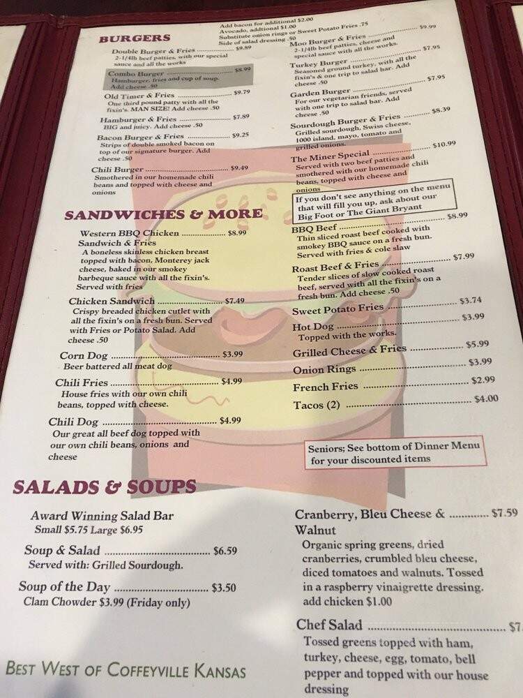 Mel's Dinner - Jackson, CA menu_pic