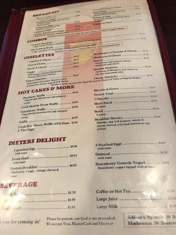 Mel's Dinner - Jackson, CA menu_pic
