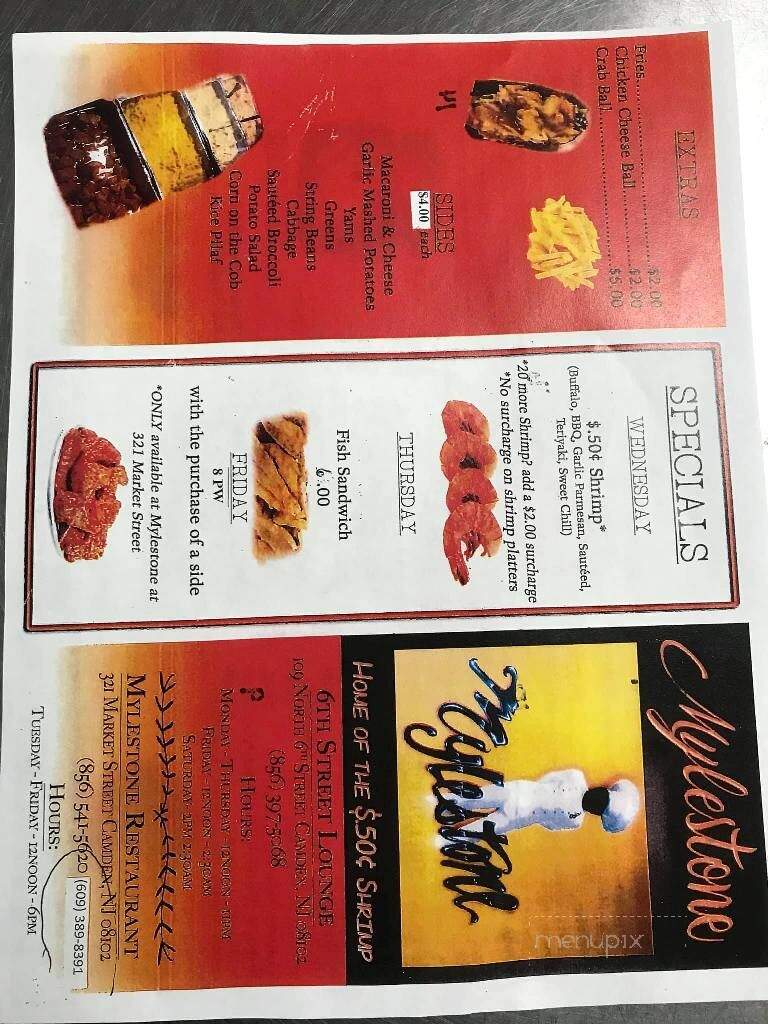 Mylestone Catering - Camden, NJ menu_pic