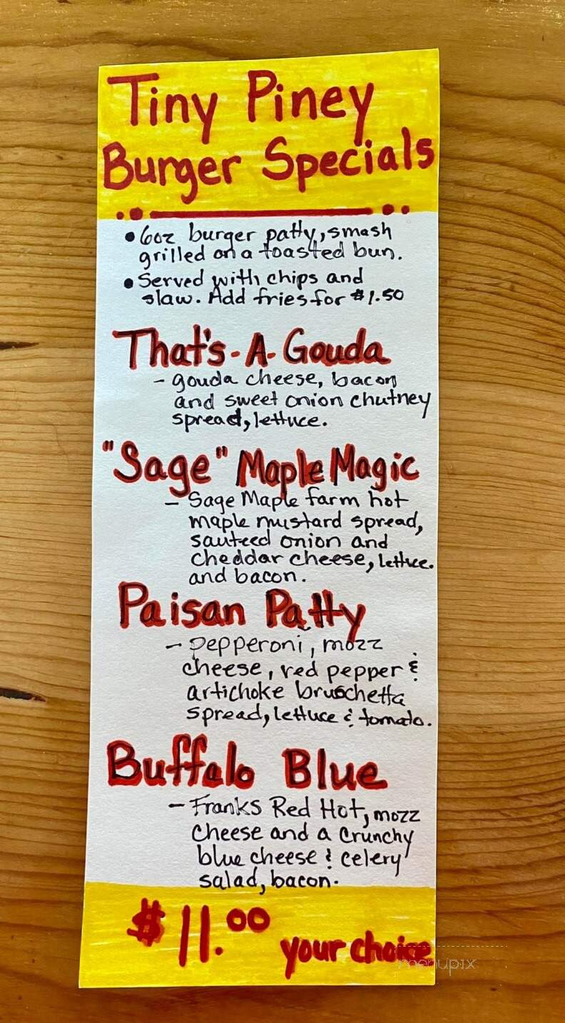 Pine Grove Inn - Batavia, NY menu_pic
