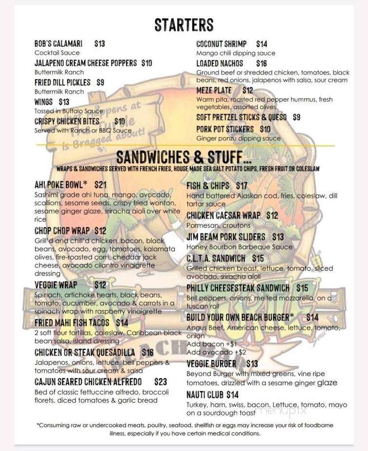 The Turtle Grill - Lake Havasu City, AZ menu_pic