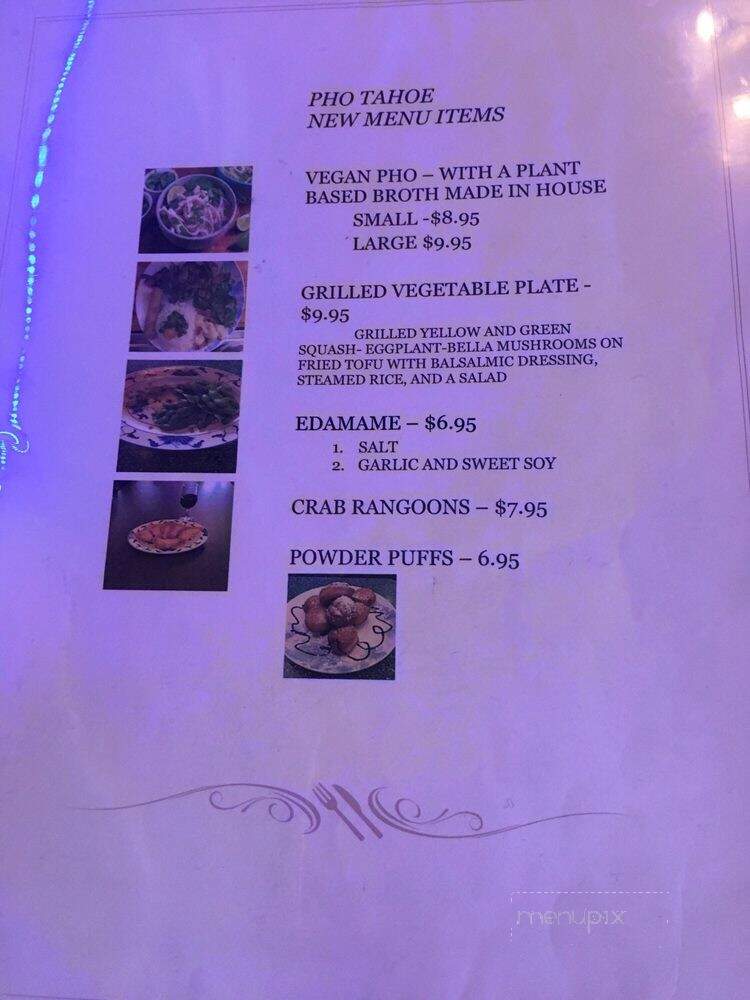 Pho Tahoe - Pollock Pines, CA menu_pic
