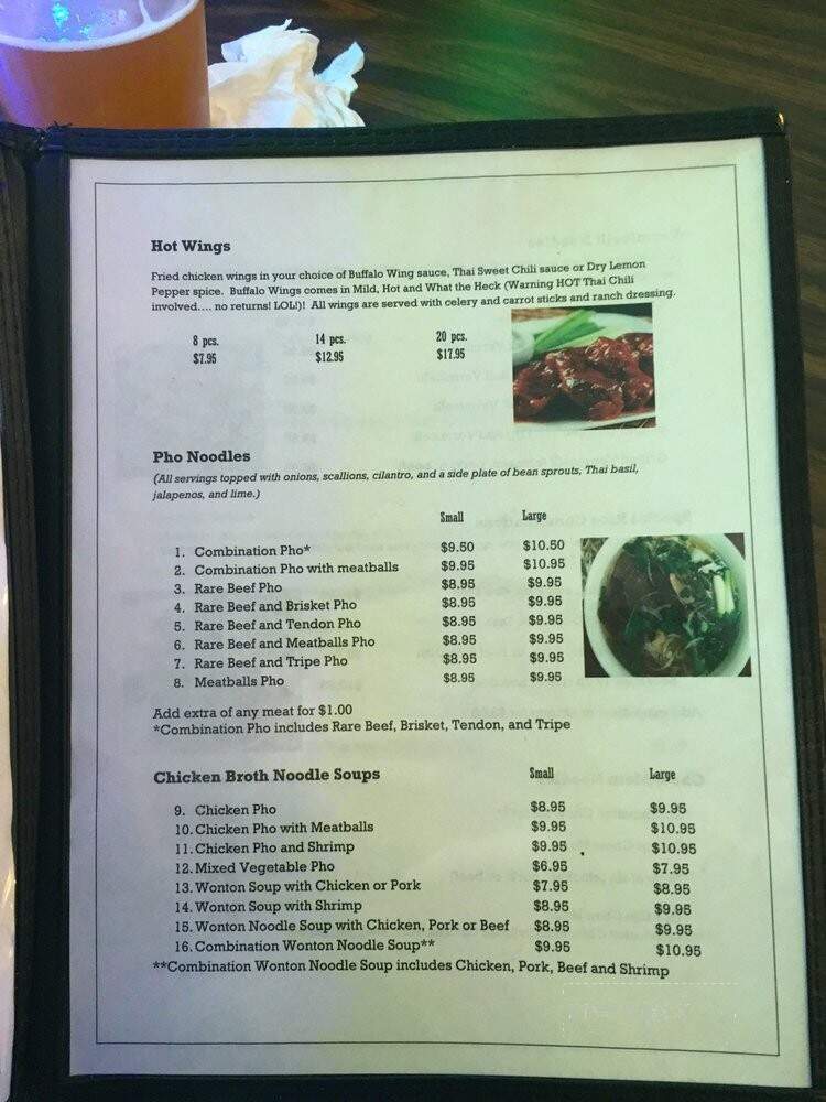 Pho Tahoe - Pollock Pines, CA menu_pic