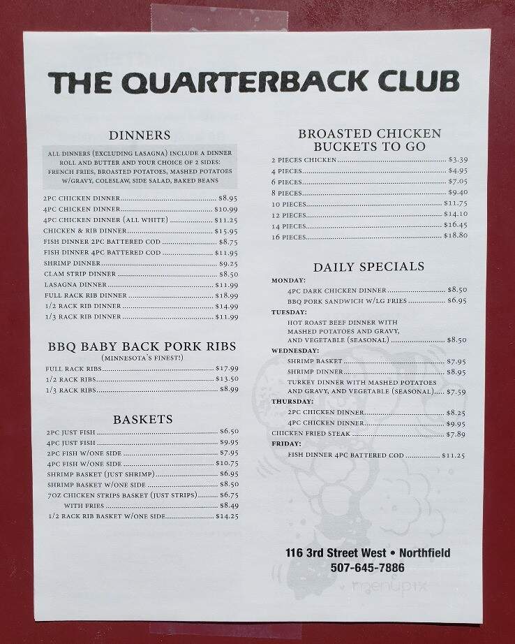 Quarterback Club - Northfield, MN