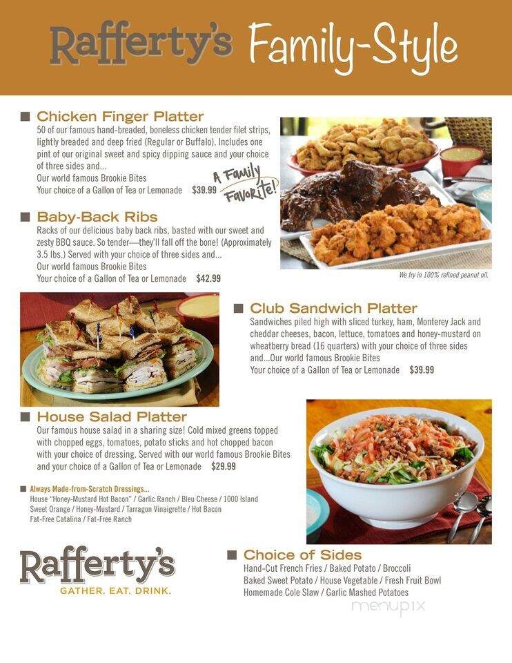 Rafferty's Restaurant & Bar - Bowling Green, KY menu_pic