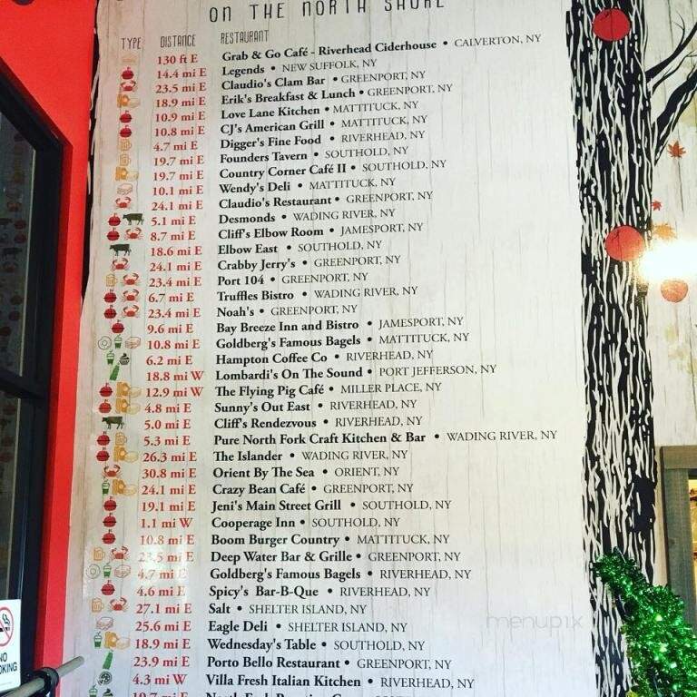Riverhead Cider House - Calverton, NY menu_pic
