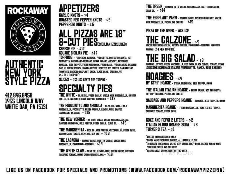Rockaway Pizzeria - White Oak, PA