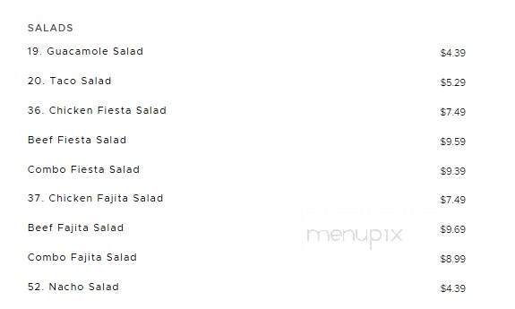 Rosa's Cafe & Tortilla Factory - Burleson, TX menu_pic