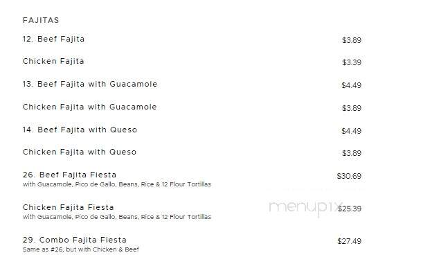Rosa's Cafe & Tortilla Factory - Burleson, TX menu_pic