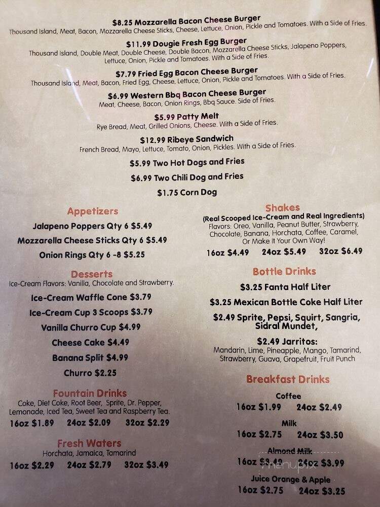 Sammie's Place - Nicolaus, CA menu_pic