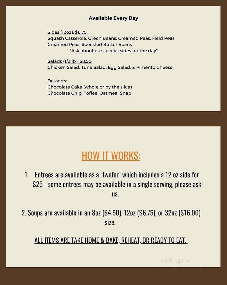 Simply Sara's - Jacksonville, FL menu_pic