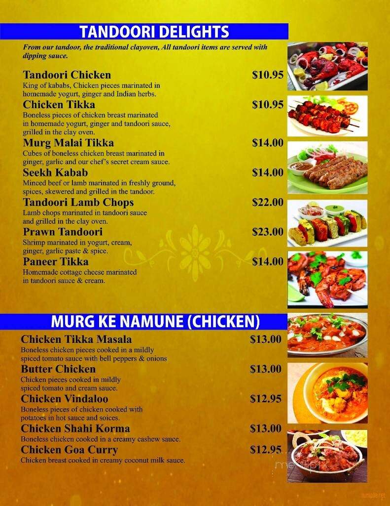 Spice of Life - Prince George, BC menu_pic