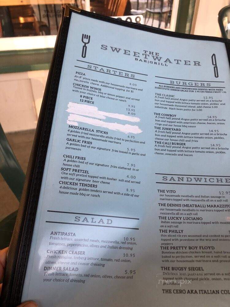 Sweetwater Bar & Grill - Agua Dulce, CA menu_pic