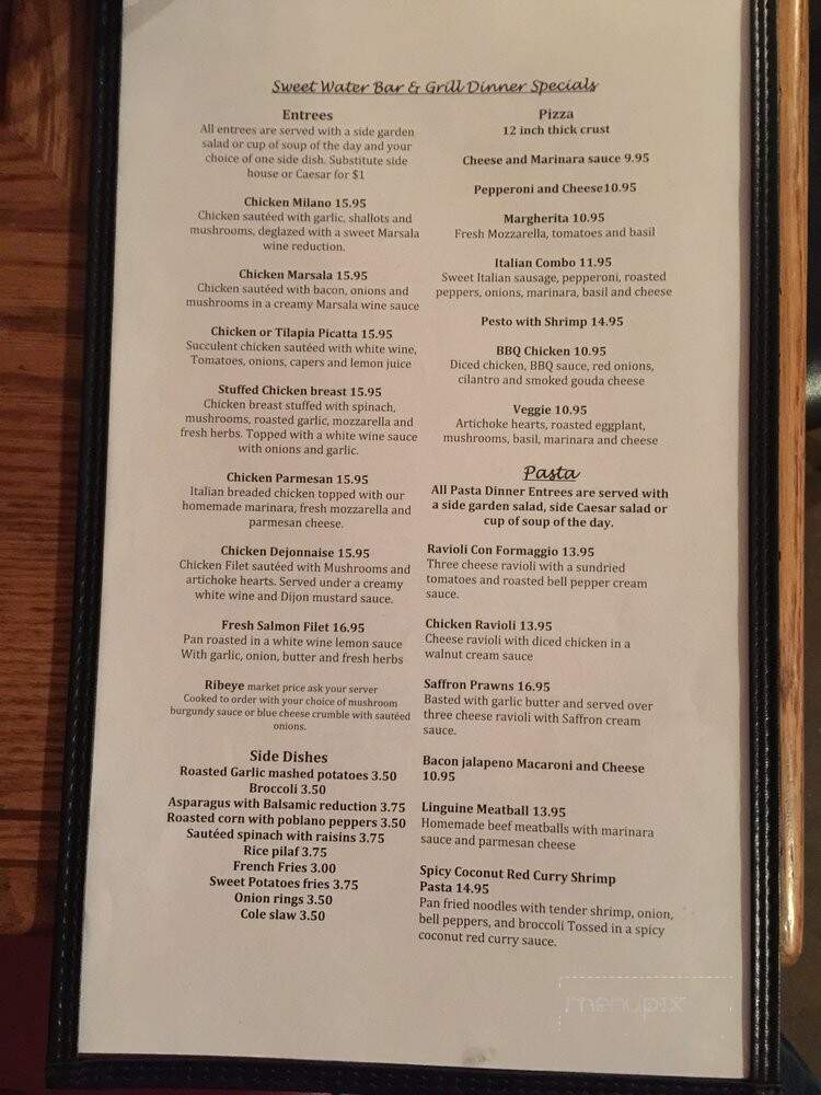 Sweetwater Bar & Grill - Agua Dulce, CA menu_pic